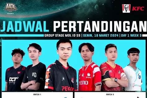 MDL Indonesia Season 9 Jadwal Pertandingan Senin 18 Maret 2024