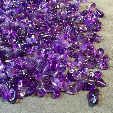 Dark Amethyst Chips 3 9mm 1 2 4 8 Oz Crystal Chips Gemstone Chips