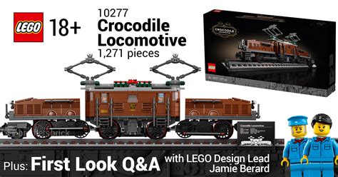 10277 Crocodile Locomotive is the newest LEGO train set for adults ...