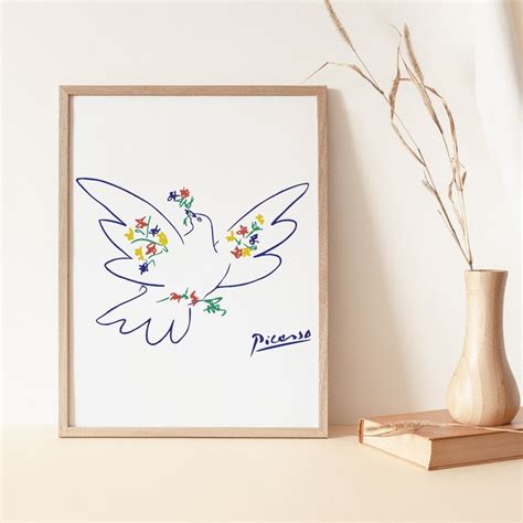 Picasso Dove of Peace Printable Picasso Dove Wall Art | Etsy