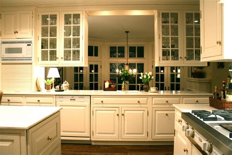 white cabinets with glass doors on Pinterest