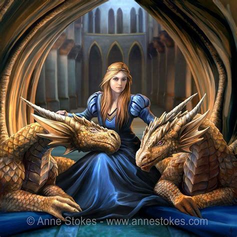 Anne Stokes Drake Fantasi Konst Sagor