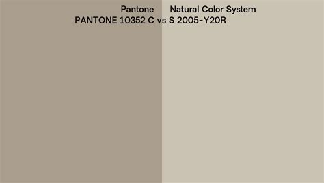 Pantone C Vs Natural Color System S Y R Side By Side Comparison