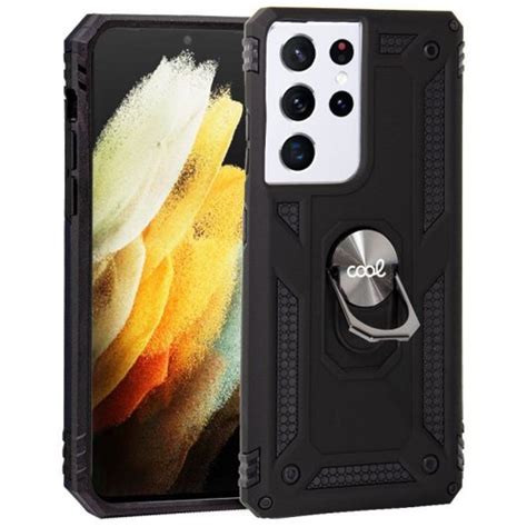 Cool Funda Hard Anilla Negra Para Samsung Galaxy S21 Ultra