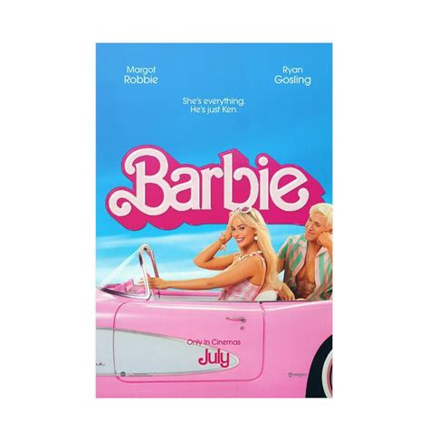 BARBIE Movie Poster Margot Robbie Ryan Gosling Wall Decor - Etsy