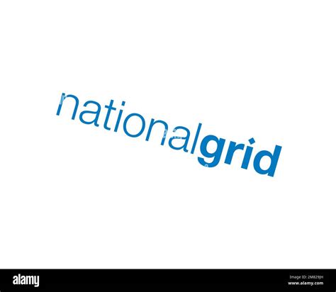 National Grid Plc Rotated Logo White Background B Stock Photo Alamy