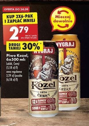 Promocja Piwo Kozel Cerny W Biedronka