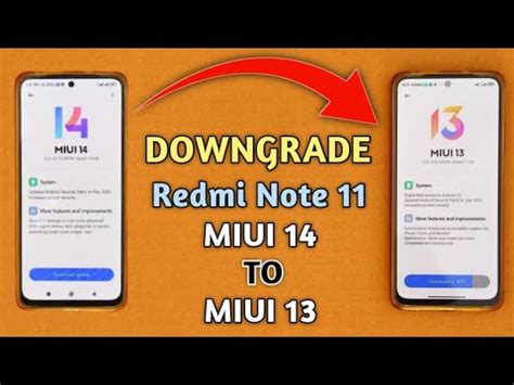 Downgrade Redmi Note 11 Miui 14 To Miui 13 Downgrade Miui 14 To Miui