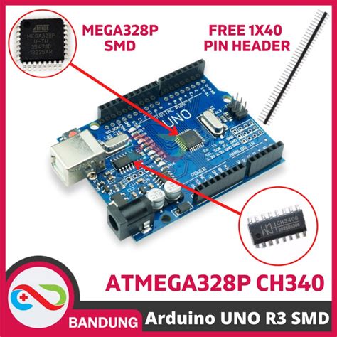 Jual UNO R3 ATMEGA328P SMD CH340 ATMEGA328P PU Shopee Indonesia