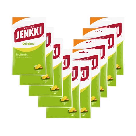 Jenkki Original Fruitmix Xylitol, 16 x 100g