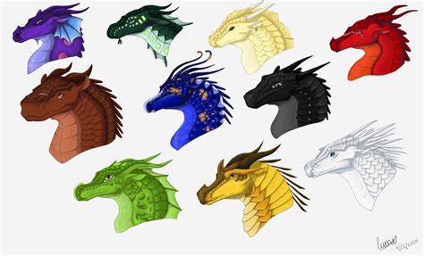 Wings Of Fire Finished Characters By Luminescence12 On Deviantart