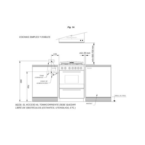 Cocina Domec Cxuleav Reflex Multigas Cms Luz Encendido