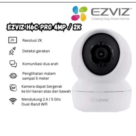 Jual Ezviz H C Pro Mp K Cctv Cam Smart Home Ip Camera Shopee Indonesia