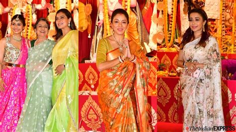 Durga Puja From Rani Mukerji To Rupali Ganguly Celebs Grace Pandals