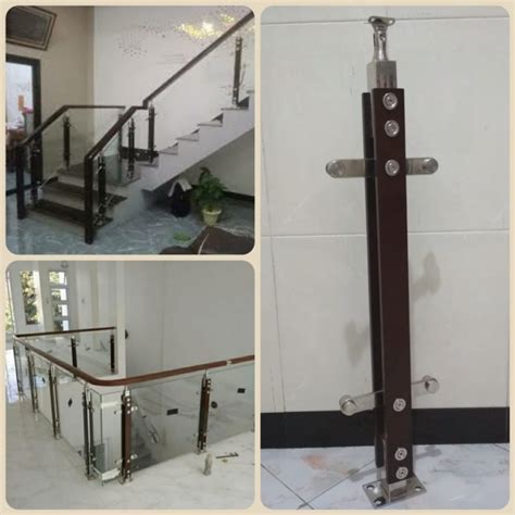 Jual Tiang Railing Tangga Kaca Minimalis Stainless Kab Sidoarjo