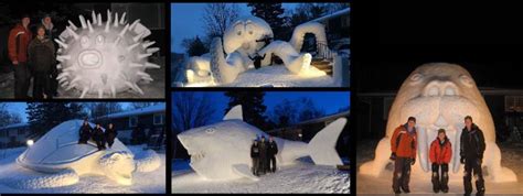 MaineNatureDiary: Bartz Brothers Snow Sculptures