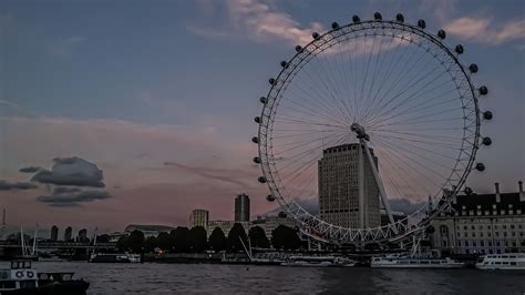 Sunset at the London eye