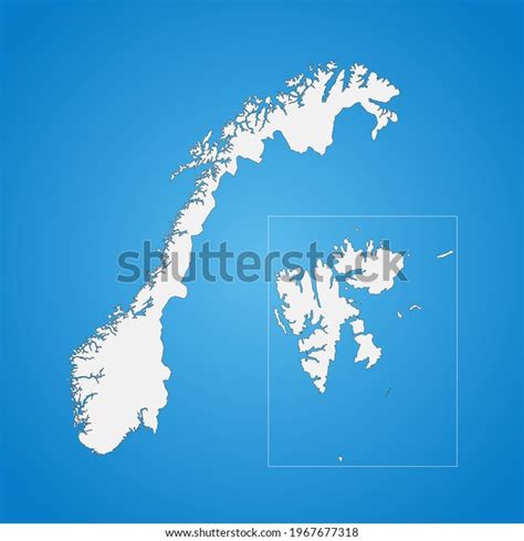 Highly Detailed Norway Map Borders Isolated Stock Vector (Royalty Free) 1967677318 | Shutterstock