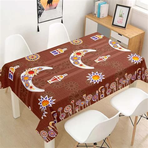 Table Decorations PVC Ramadan Kareem Table Cloth For Ramadan China