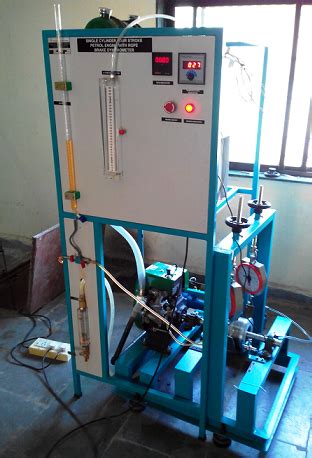 Single Cylinder Four Stroke Petrol Engine Test Rig With Rope Brake