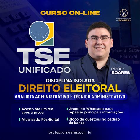 DIREITO ELEITORAL PARA TSE TRE ISOLADO PÓS EDITAL CARGOS DE