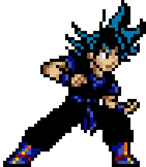 Goku Pixel Art Dragon Ball Super Clipart Large Size Png Image Pikpng