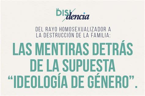 Ideolog A De G Nero La Estrategia Contra Los Derechos De Mujeres Y