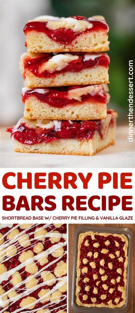 Easy Cherry Bars Recipe Great For A Crowd Dinner Then Dessert