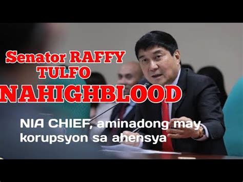 SENATOR RAFFY TULFO NAGALIT NIA CHIEF AMINADONG MAY KORUPSYON SA