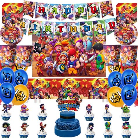 Brawl Stars Party Supplies Birthday Party Decoration Brawler Stars