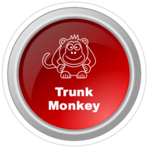 "Trunk Monkey" Stickers by dgoring | Redbubble