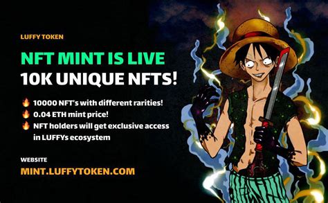 Luffy Nft Mint Is Live Our Exclusive Nfts Are Now Available K