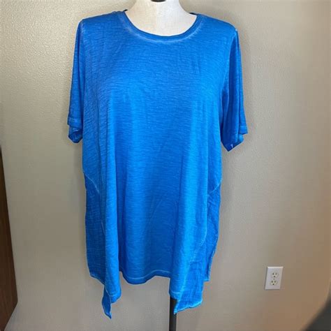 Logo By Lori Goldstein Tops Nwt Logo By Lori Goldstein Blue Short