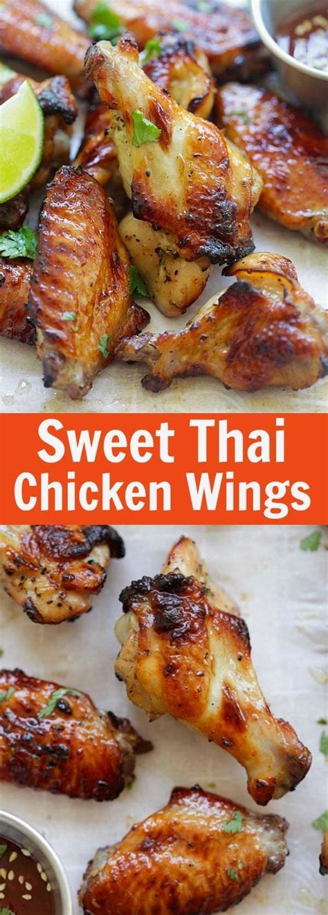 Sweet Thai Chicken Wings Easy Delicious Recipes