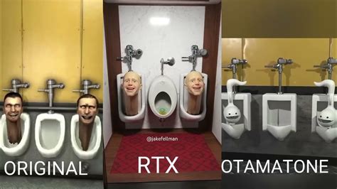 Skibidi Toilet Rtx Vs Original Vs Otamatone All Episode Youtube