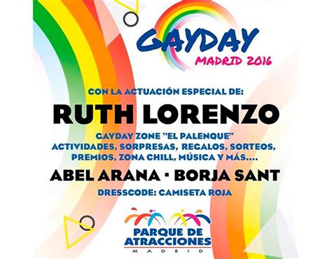 Primer Gayday En Espa A En El Parque De Atracciones De Madrid Con Ruth