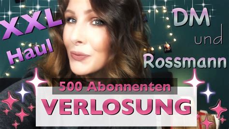 VERLOSUNG 500 Abonnenten Januar 2019 XXL Drogerie HAUL Teil 1