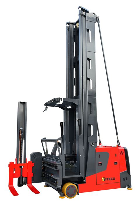 Electric Vna Forklift Very Narrow Aisle Articulated Battery Operated