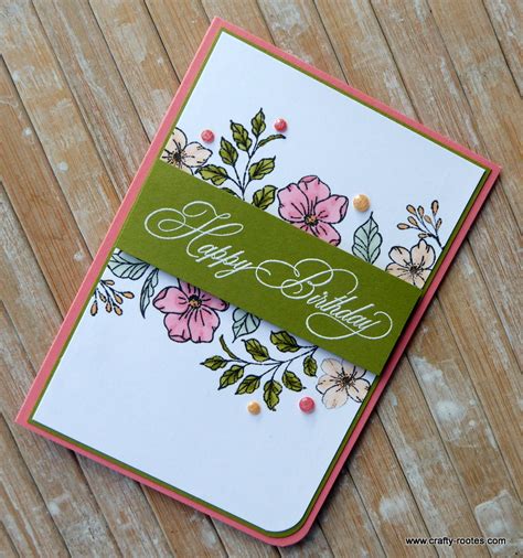 Birthday Florets Card For The Fitting Florets Blog Hop Crafty Rootes