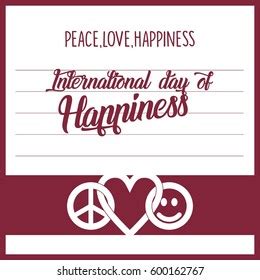 International Day Happiness Illustration Stock Vector (Royalty Free ...