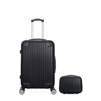 13451 Sur Wave Paris Lot De 2 Valise Weekend Et Vanity Tage Noir