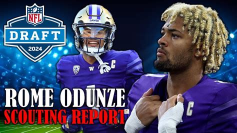 Rome Odunze Draft Profile I 2024 NFL Draft Scouting Report Analysis