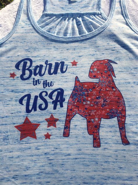 Goat 4th Of July Shirt Barn In The USA Boer Goat Etsy Boer Goats