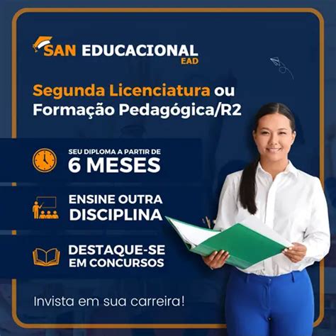 Formação Pedagogica R2 Gratuita - San Educacional EAD | Segunda Licenciatura, Formação Pedagógica R2 ...