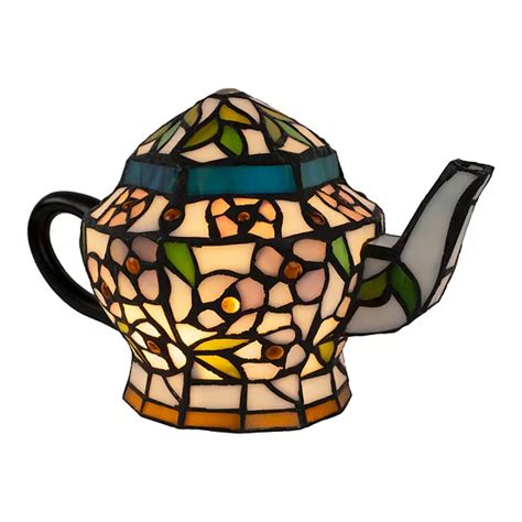 Stained Glass Teapot Table Lamp