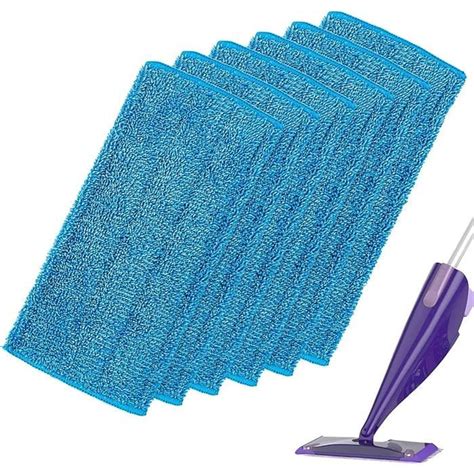 6 Remplacement Lingettes Reutilisable Pour Swiffer WetJet Spray Balais