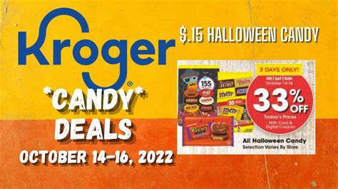 15 Halloween Candy Kroger Halloween Candy Deals For 10 14 10 16