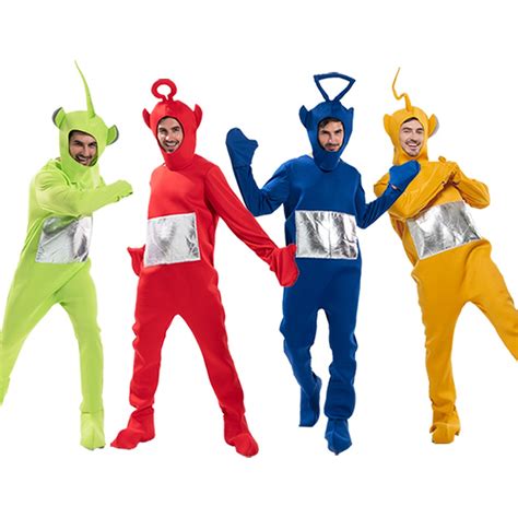 Ready Stock Adult Unisex Funny Teletubbies Costume Men Women Lovely Cartoon Teletubbies Cosplay