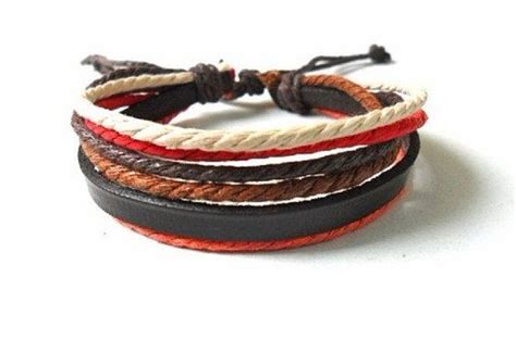 Bangle Leather Bracelet Ropes Bracelet Men By Jewelrybraceletcuff 4