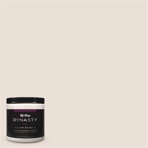 BEHR DYNASTY 8 Oz N190 1 Smokey Cream Eggshell Enamel Stain Blocking